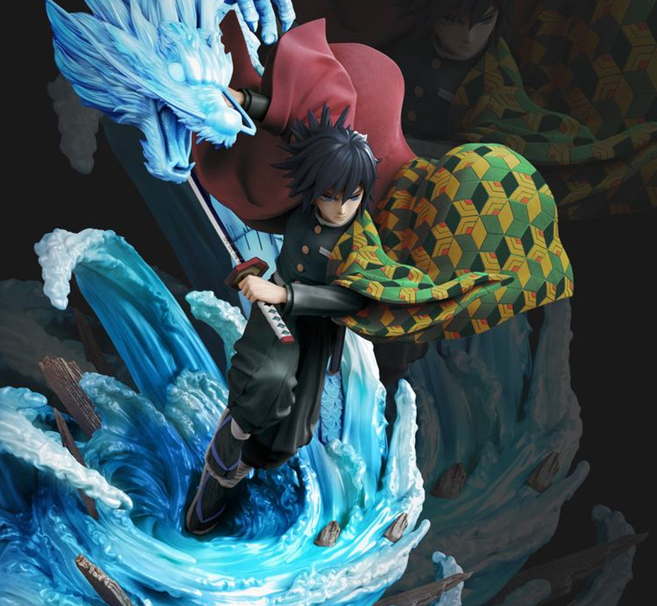 鬼灭超过1万的cp手办,看清虫柱与水柱的细节,刀法都这么搭