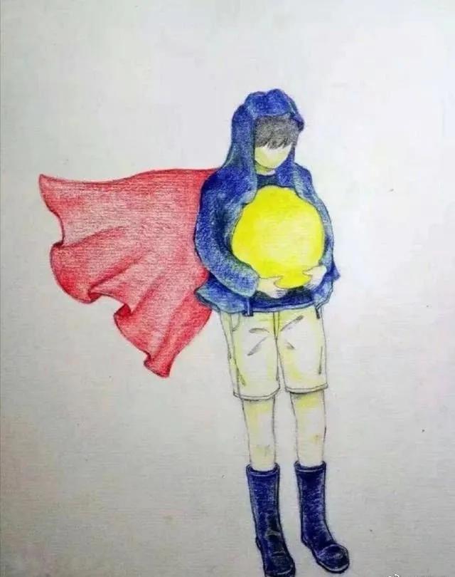 世界那么吵来看看肖战的手绘作品吧温暖童真太治愈