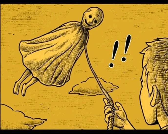 无声漫画人皮风筝