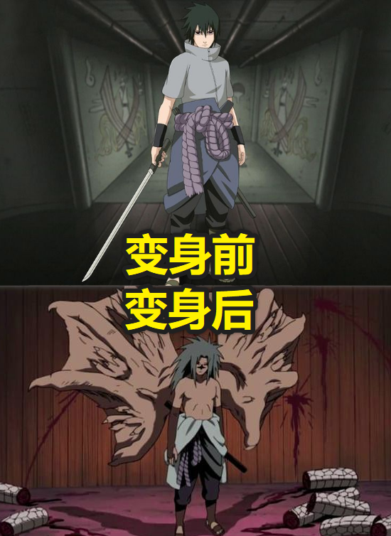 火影忍者:变身前vs变身后,佐助变丑,卑留呼更丑,他:你们怕是没见过我