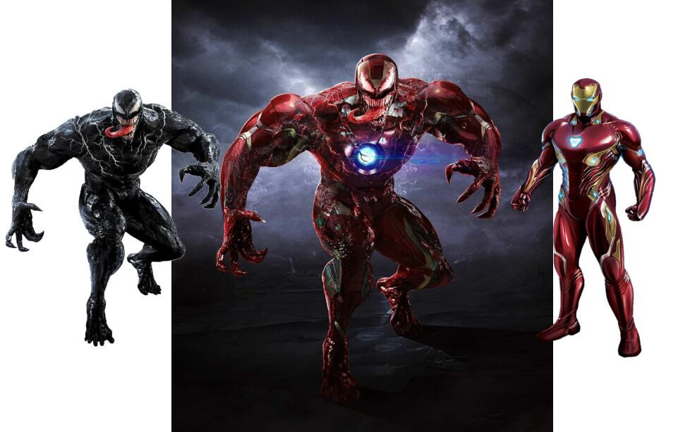 毒液复仇者合体化战甲附体超赞你看毒巨人多霸气