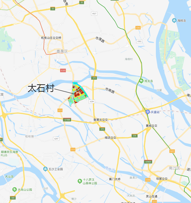 东涌镇太石村旧改招标 改造面积116.96万平方米
