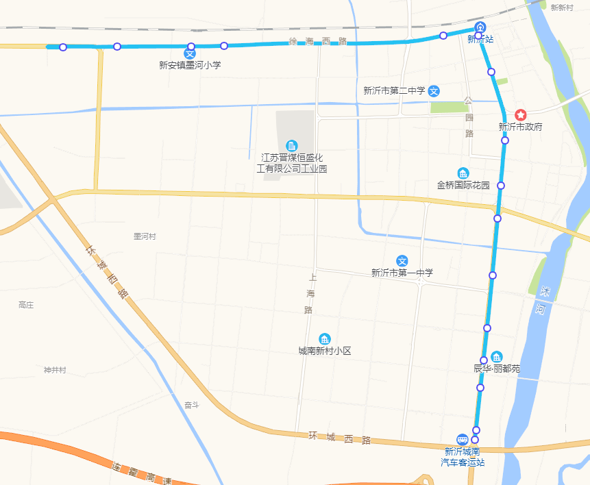 收藏轉發新沂最全公交車路線圖來了