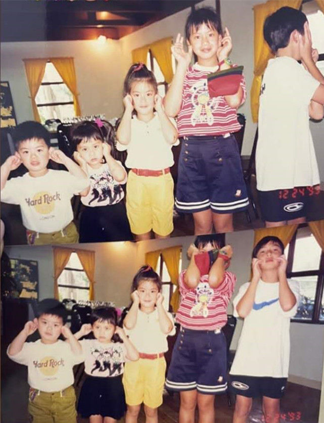 林孝贤小时候便长得很像爸爸林建岳,浓眉大眼,很是帅气.