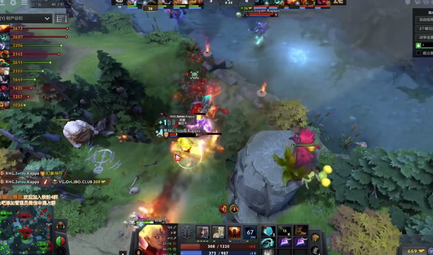 DOTA2职业联赛Setsu1V2反杀Ori，中单之神的操作恐怖如斯