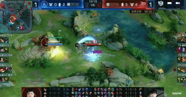 AG超玩会3：1比分击败TS，一诺裴擒虎伤害爆表，又拿三连MVP！