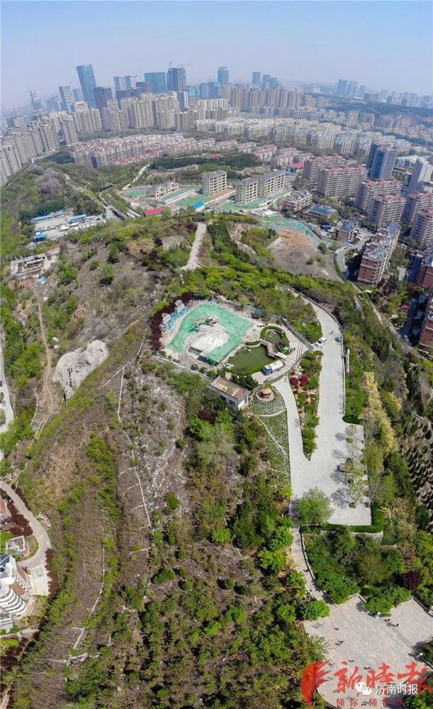 济南洪山公园山顶违建拆了