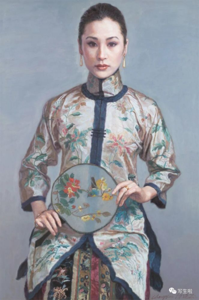 《扇》《如梦似水》《蓝衣仕女》别忘了关注最具情怀的写生平台【画和