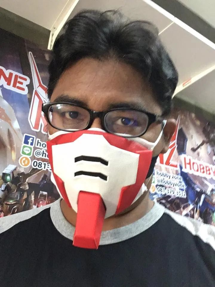 皮制高达口罩这么多样式你们都猜到分别是哪个高达的脸了吗