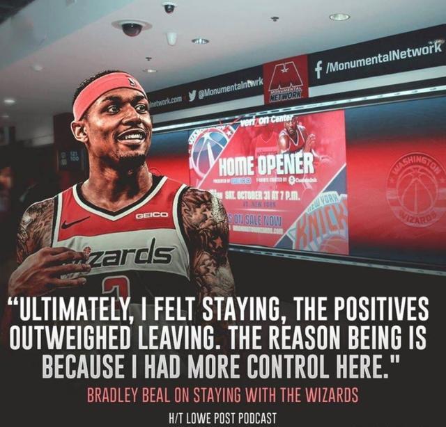 宁在烂队当老大,也不去强队做拼图,比尔谈与奇才续约尽显大智慧