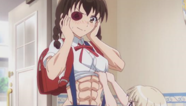 动漫:拥有"8块腹肌"的少女们,她最为帅气!