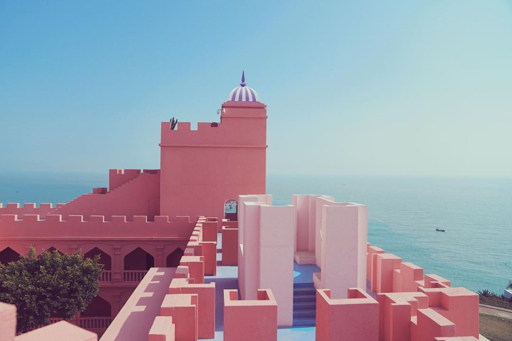 西班牙红墙,梦幻棉花堡,不用护照一秒到国外!