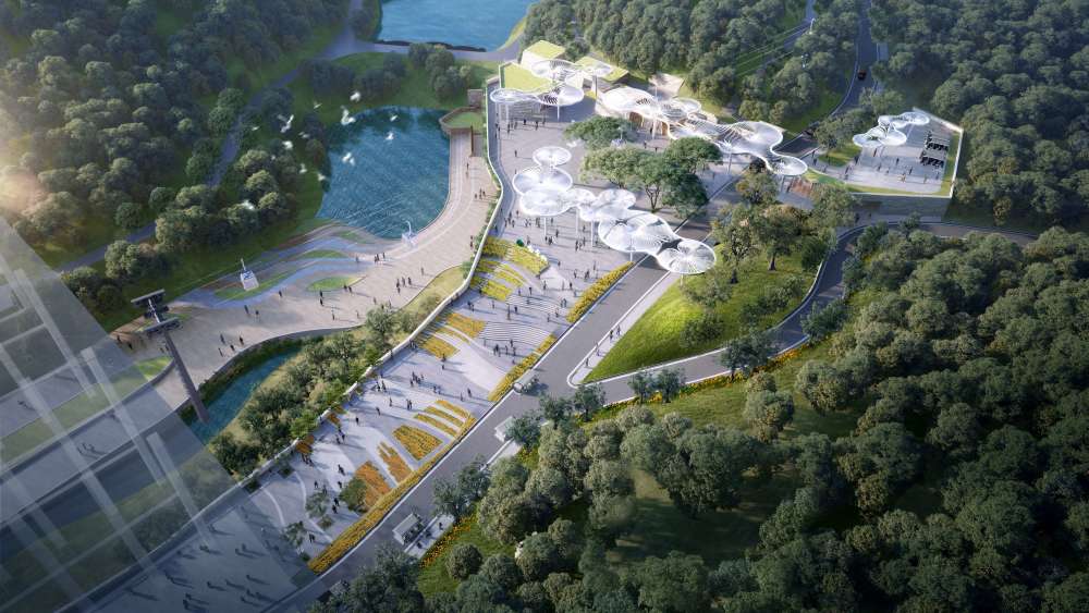 白云山云山南路集散广场建设项目用地面积18548.