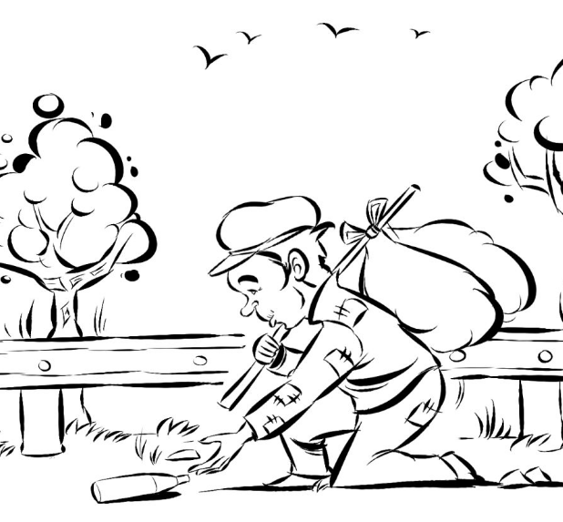 一线微观l七旬老大爷挑担高速公路为哪般?