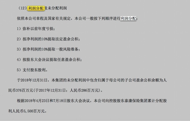 60亿元 这家险企将一个季度净利派息给股东 股东转派息53亿 新金融