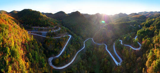 曾家山生态旅游环线公路.