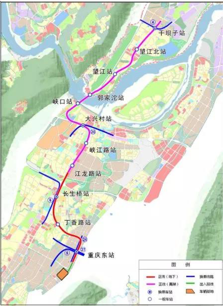 轨道交通8号线一期重庆东站-干坝子站:至少以后从长沙,武汉来的朋友