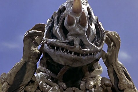 奥特曼先是用抬手的方式吓唬辛勃,随后命令辛勃爬上火箭,而怪兽只能