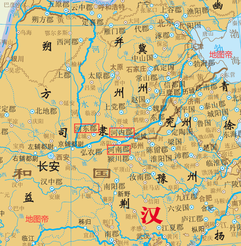 古代河东在山西河内在哪