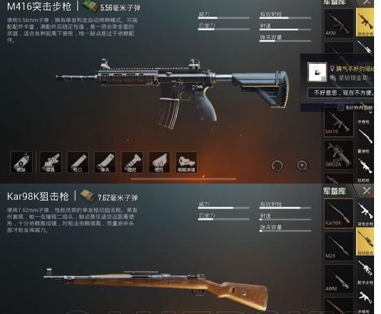 和平精英的大神玩家都喜欢用那些枪吃鸡？m416+98k最常见
