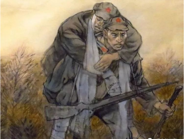 长征中这位红军战士病倒,4位抬他的战友都牺牲,战士成开国少将