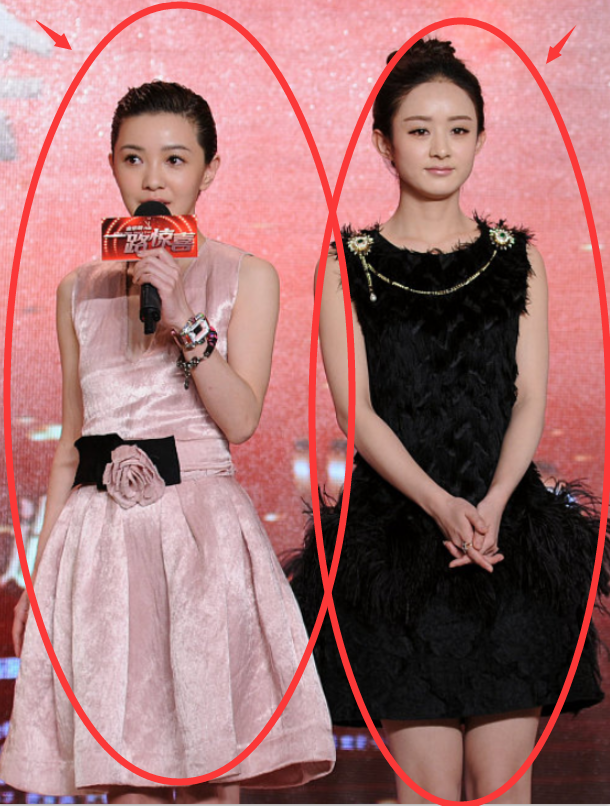 165赵丽颖和157郭采洁生图被抓拍,关掉十级滤镜后,身高状态太真实