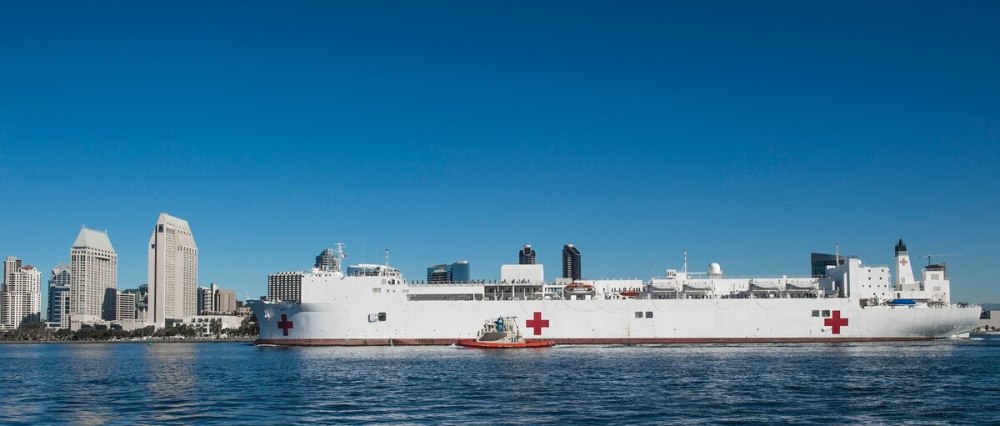 美军"仁慈"号医院船已7人确诊 被隔离船员远比患者多