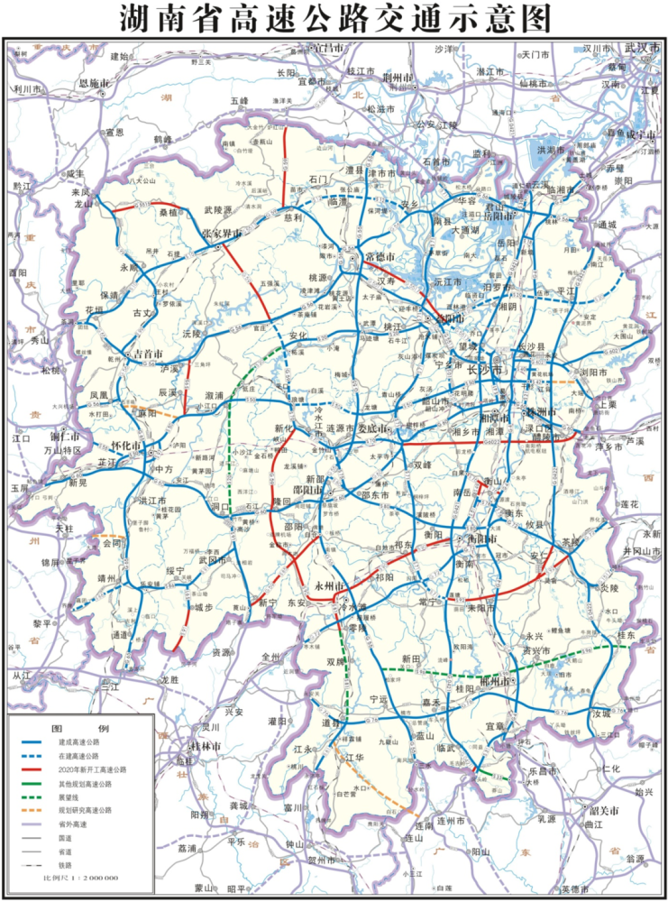 湖南:曾作为呼北高速的一段,后遭遇线路调整,最终沦为省级高速 - 湖南