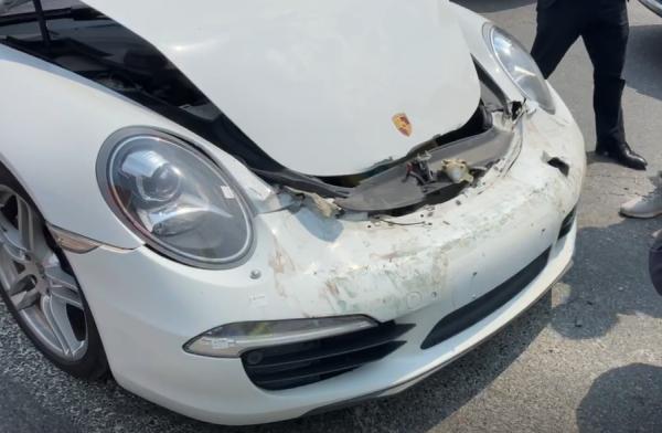 保时捷撞了修一修30多万小伙帮我教育下我妈