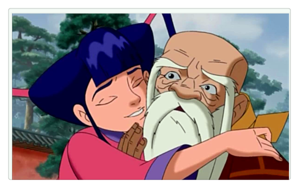 第一个就是牛爷爷,牛爷爷是动画片《大耳朵图图》