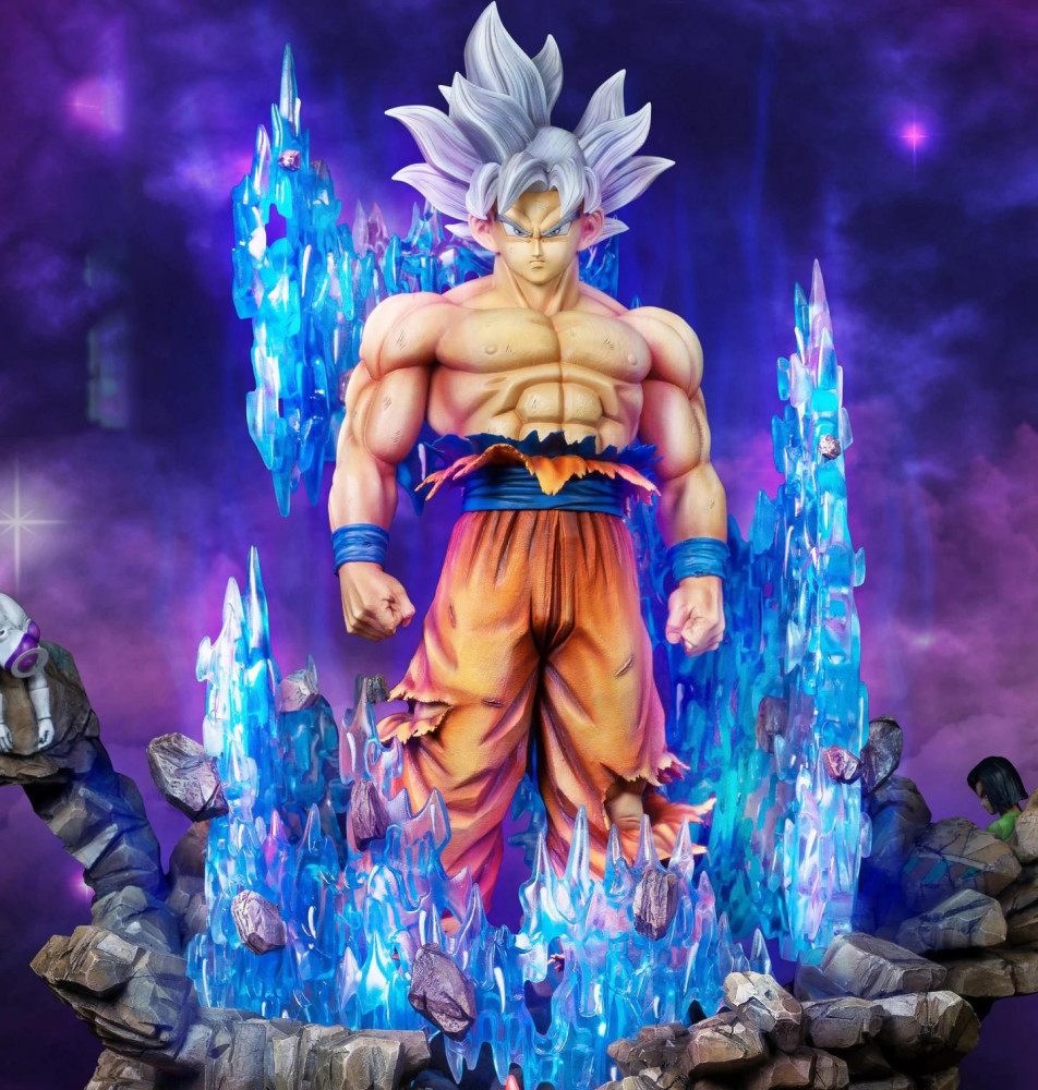 龙珠:悟空自在极意功的手办,灯光特效10分,身后的弗利萨更抢镜