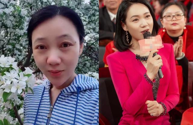 47岁安徽台一姐周群罕露面素颜方脸变戳尖跟电视上看着差太多
