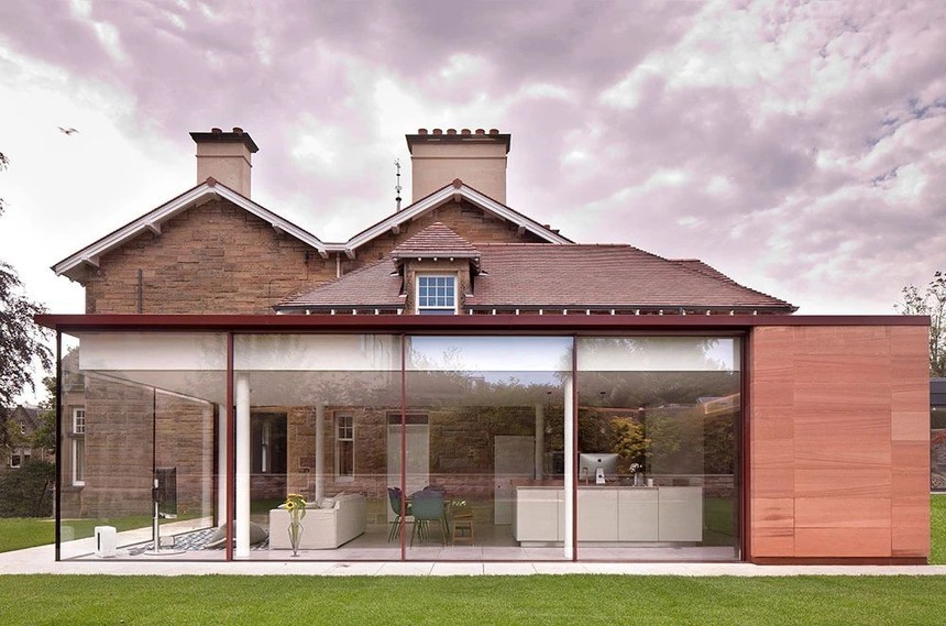 玻璃和石头完美结合,爱丁堡别墅