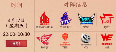 王者模拟战职业大师赛春季赛开赛，AG、TES等即将上场