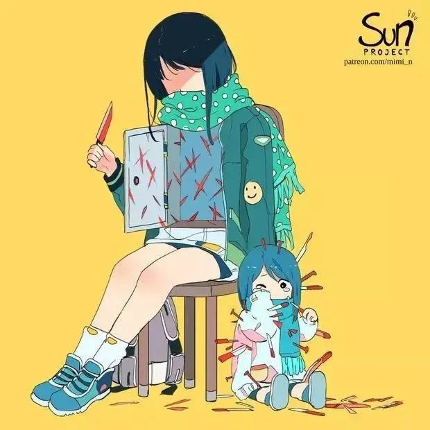 36张负能量爆棚的暗黑插画,却治愈了所有人!