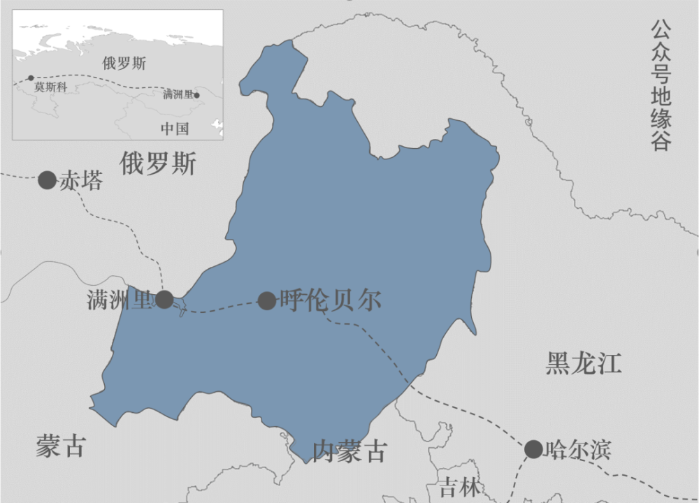 满洲里一座曾是黑龙江的城市