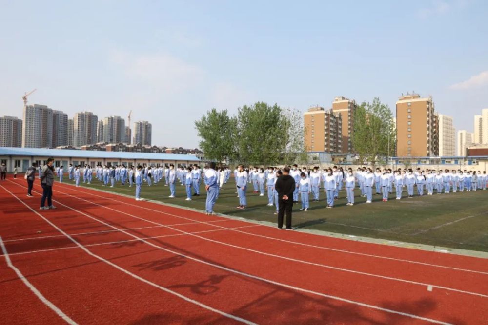 实战演练做准备迎接最美四月天西青区精武镇中学开展复课开学演练