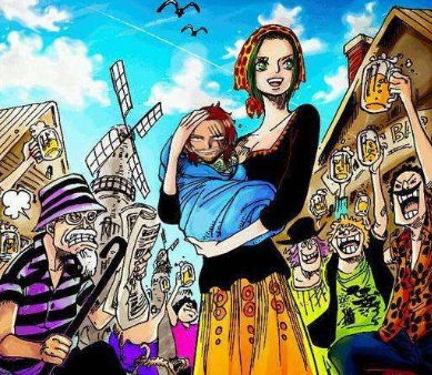 海贼王:红发孩子诞生 出现在风车镇