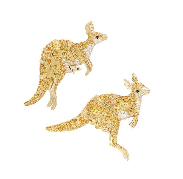 亮珠宝 梵克雅宝动物胸针没有社交距离 相依偎很暖心