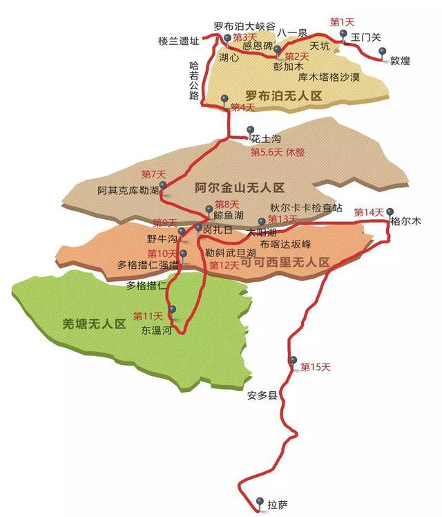 2,旅行时间,罗布泊穿越时间一般为4天左右(如果再加上周边的楼兰古城