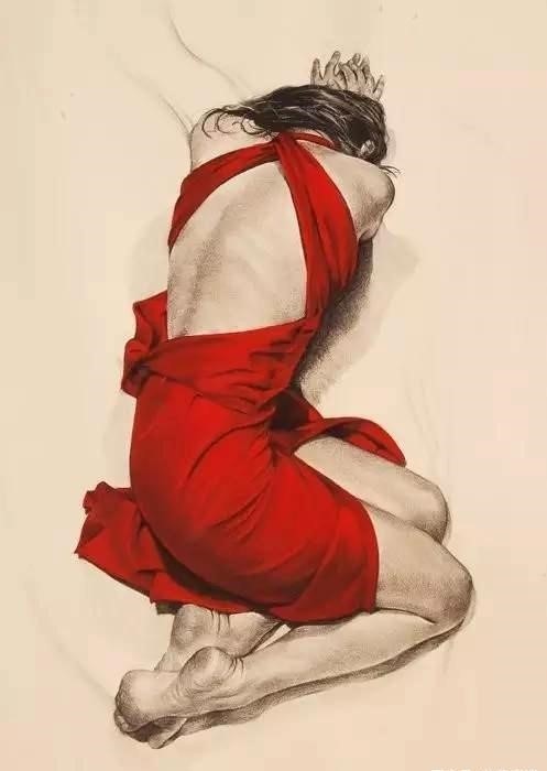 她用炭笔与色粉,画出惊艳的素描人体,网友称赞:魅力100分!