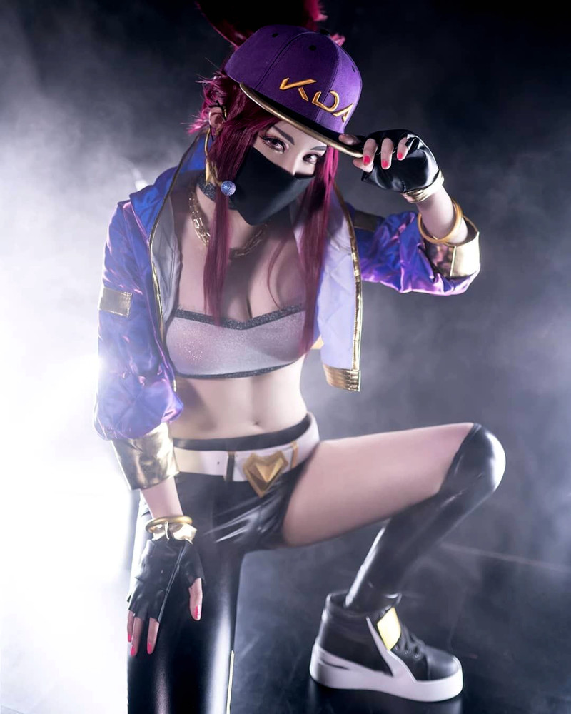 kda女团coser集体秀亮相最有气质的不是九尾狐而是冷门的她