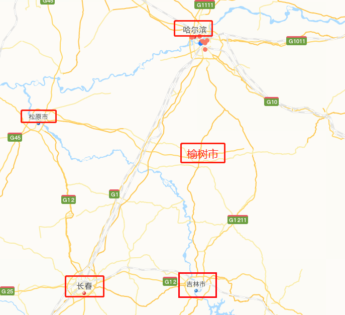 给疫情防控工作带来新的不确定因素,从地理位置图上看,松原和榆树离