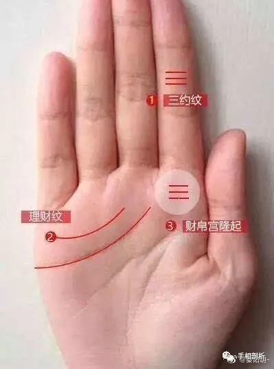 下面就来从你的手相中的守财纹来看吧.