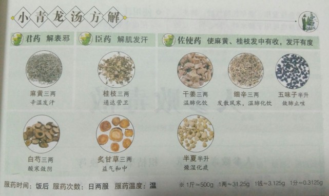 喘病症 用小青龙汤 杏仁 小青龙汤 风寒 五味子 麻黄 白皮