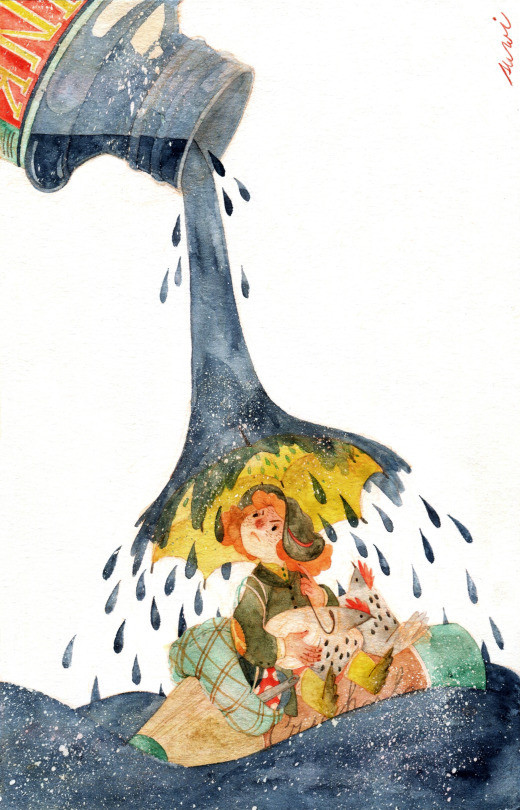 这角色我被惊艳到了捷克插画艺术家suwi一组手绘童话插画