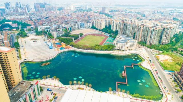 中堂镇中心航拍图