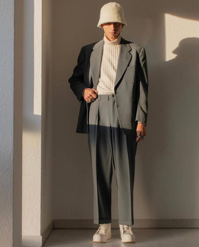 宽腿西裤怎么穿 四种不同穿法 除了斯文感还能穿出man 大衣 西裤 搭配 穿搭 西装裤 西装