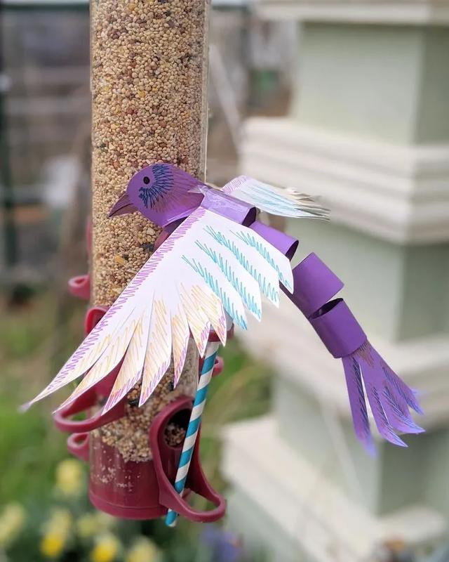 立体纸艺小鸟附详细制作过程图手把手教你做