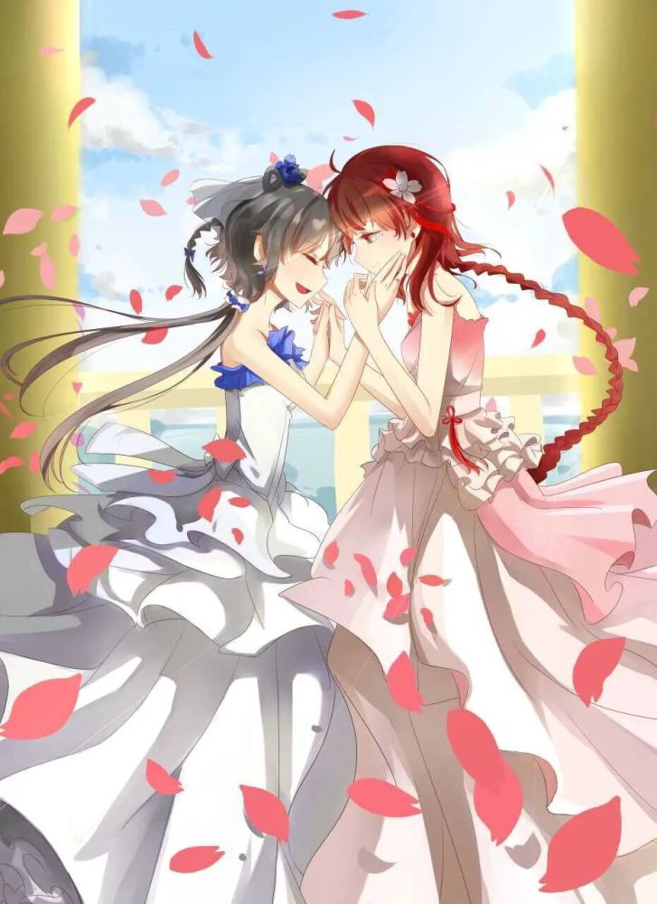 双生闺蜜少女动漫美图